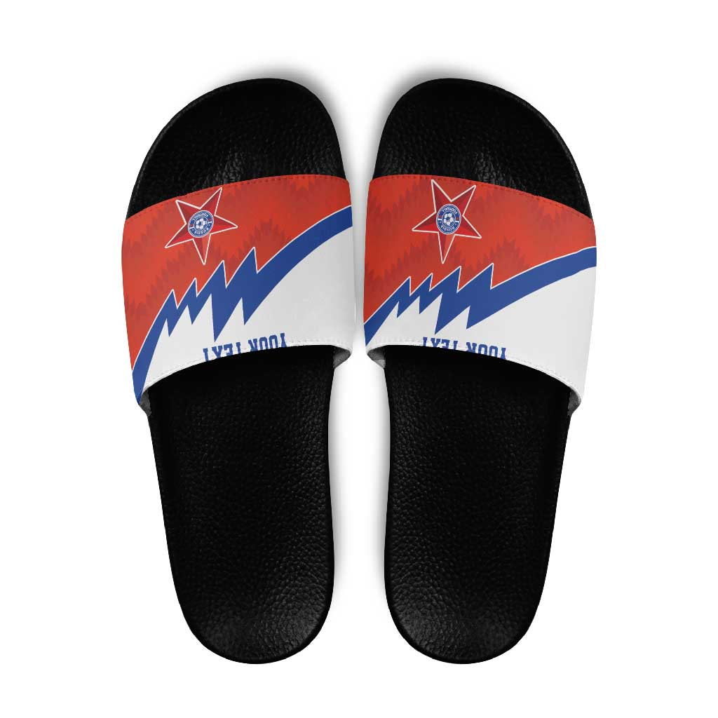 Personalized Russia Football Slide Sandals The National Team Go Champion LT18