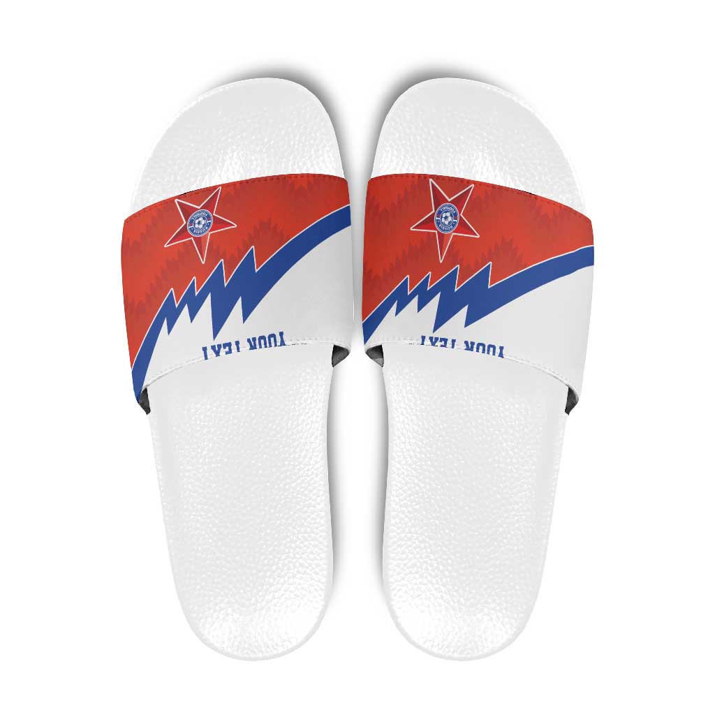 Personalized Russia Football Slide Sandals The National Team Go Champion LT18