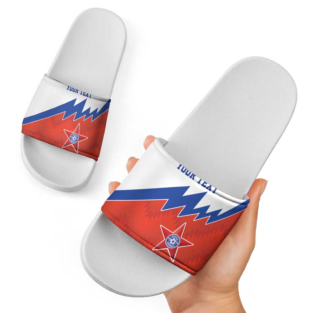 Personalized Russia Football Slide Sandals The National Team Go Champion LT18