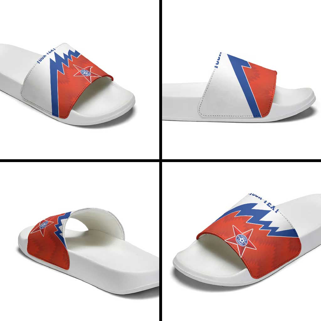 Personalized Russia Football Slide Sandals The National Team Go Champion LT18