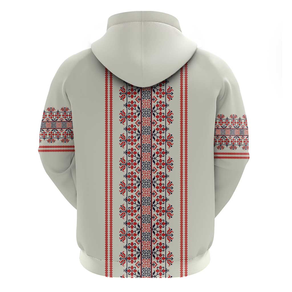 Happy Martisor Day Hoodie Traditional Romanian Folklore Pattern LT18