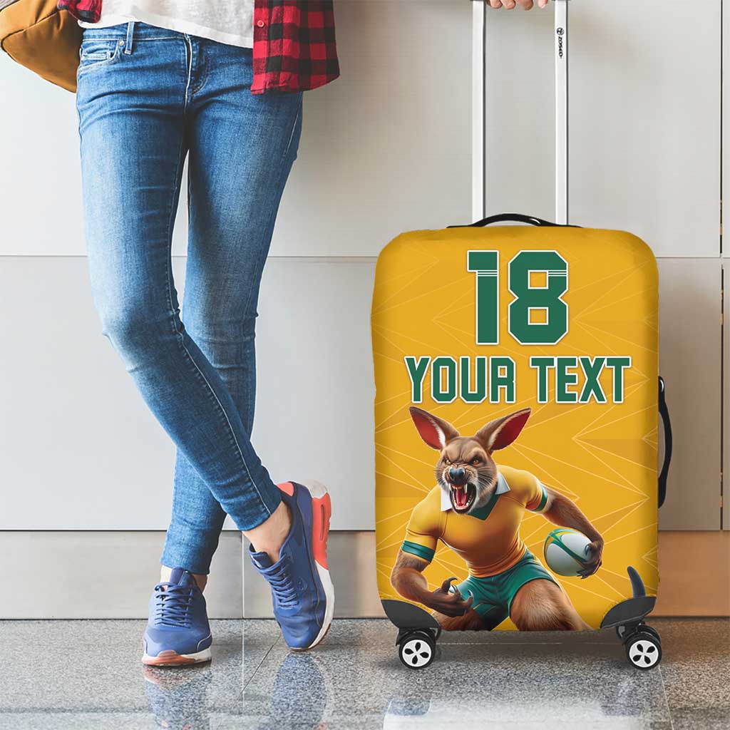 Custom Australia Rugby Luggage Cover Wallabies Mascot Sporty Style LT18