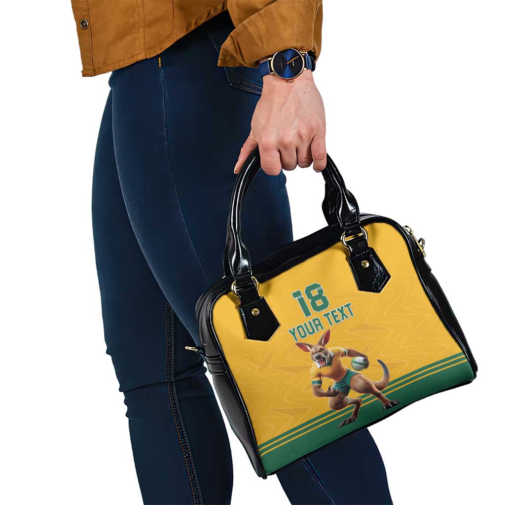Custom Australia Rugby Shoulder Handbag Wallabies Mascot Sporty Style LT18