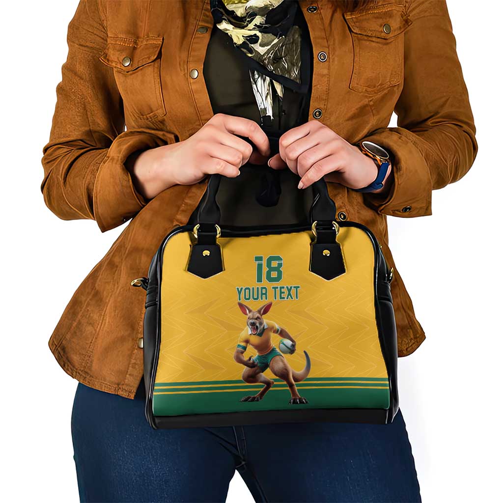 Custom Australia Rugby Shoulder Handbag Wallabies Mascot Sporty Style LT18