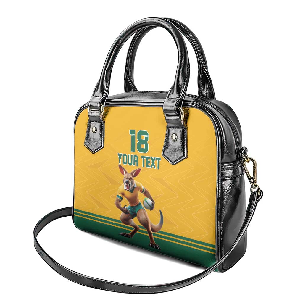 Custom Australia Rugby Shoulder Handbag Wallabies Mascot Sporty Style LT18
