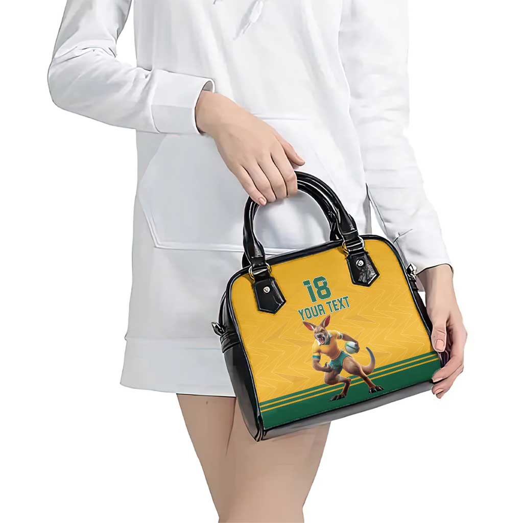 Custom Australia Rugby Shoulder Handbag Wallabies Mascot Sporty Style LT18