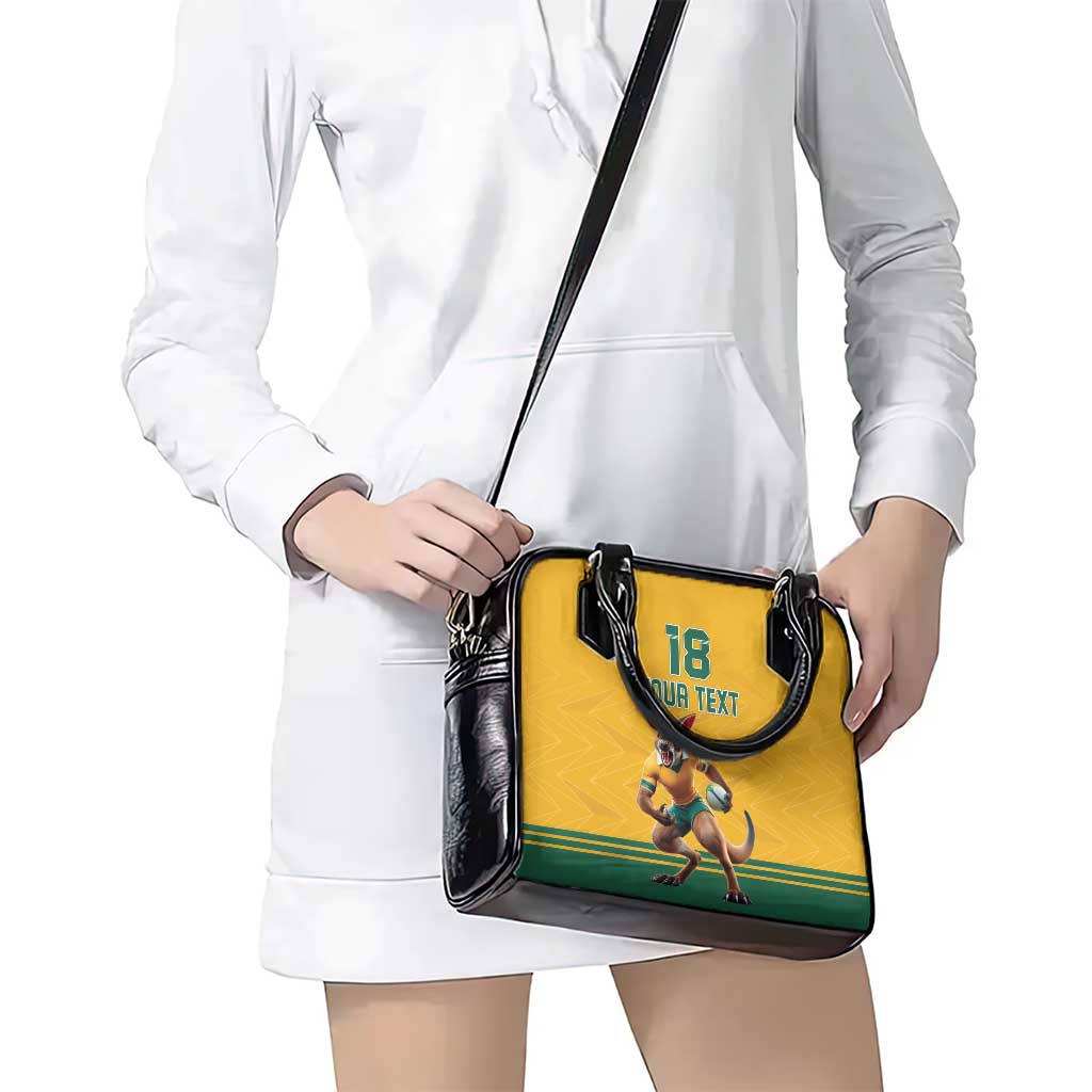 Custom Australia Rugby Shoulder Handbag Wallabies Mascot Sporty Style LT18