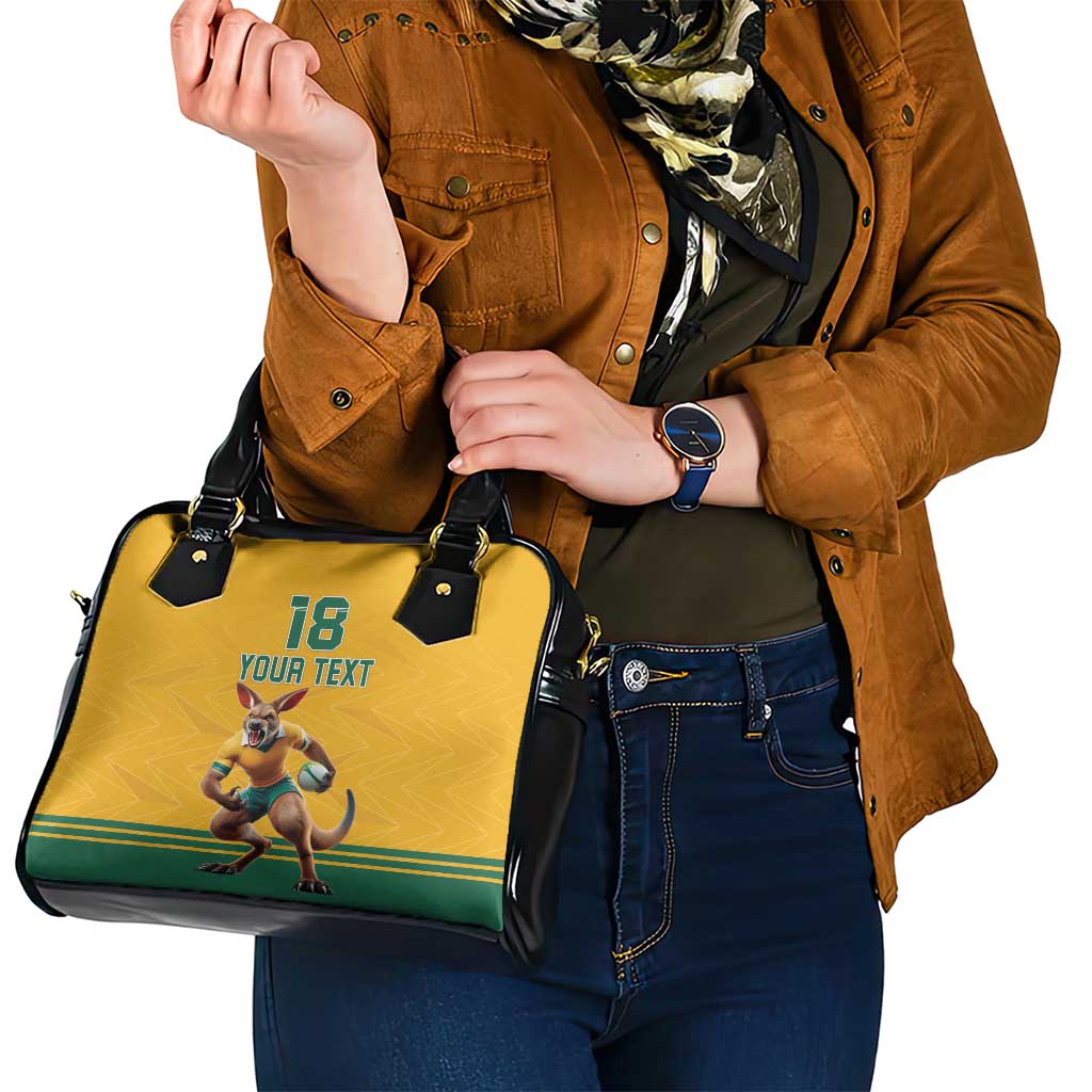 Custom Australia Rugby Shoulder Handbag Wallabies Mascot Sporty Style LT18