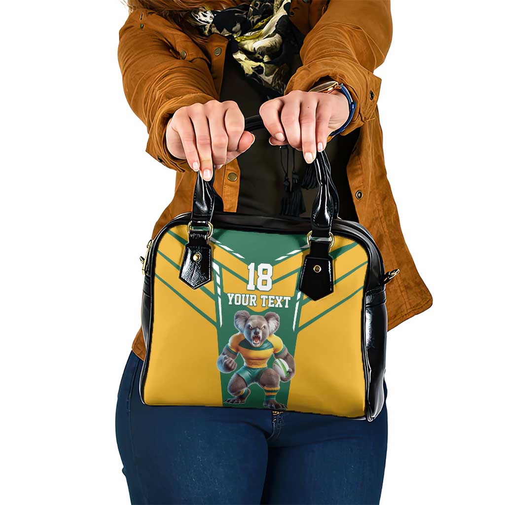 Custom Australia Rugby Shoulder Handbag Koala Mascot Sporty Style LT18