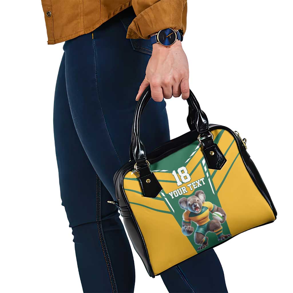 Custom Australia Rugby Shoulder Handbag Koala Mascot Sporty Style LT18