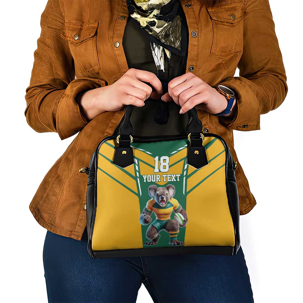 Custom Australia Rugby Shoulder Handbag Koala Mascot Sporty Style LT18
