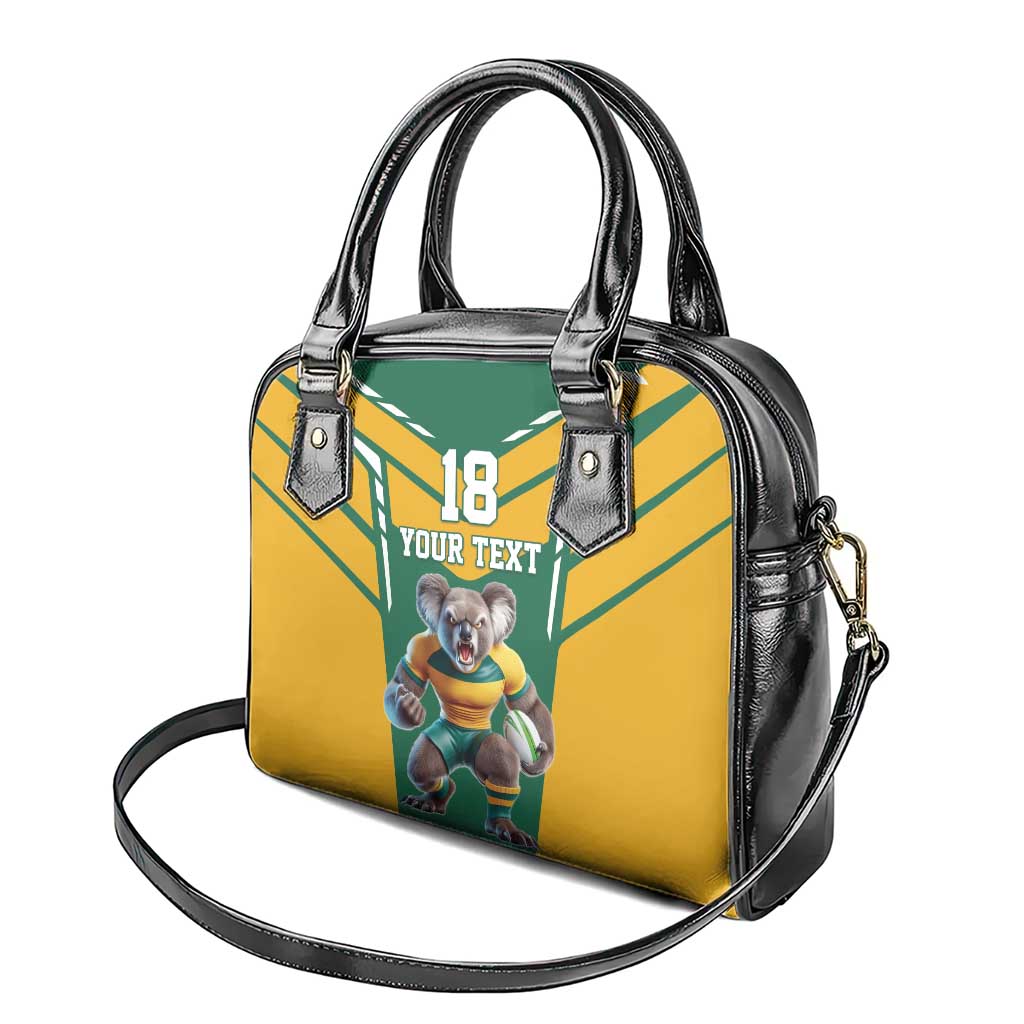 Custom Australia Rugby Shoulder Handbag Koala Mascot Sporty Style LT18