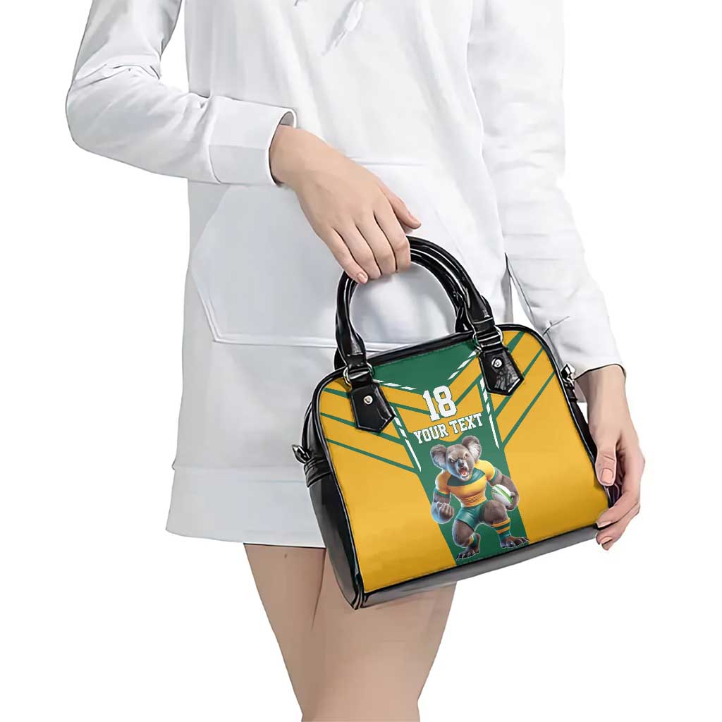 Custom Australia Rugby Shoulder Handbag Koala Mascot Sporty Style LT18