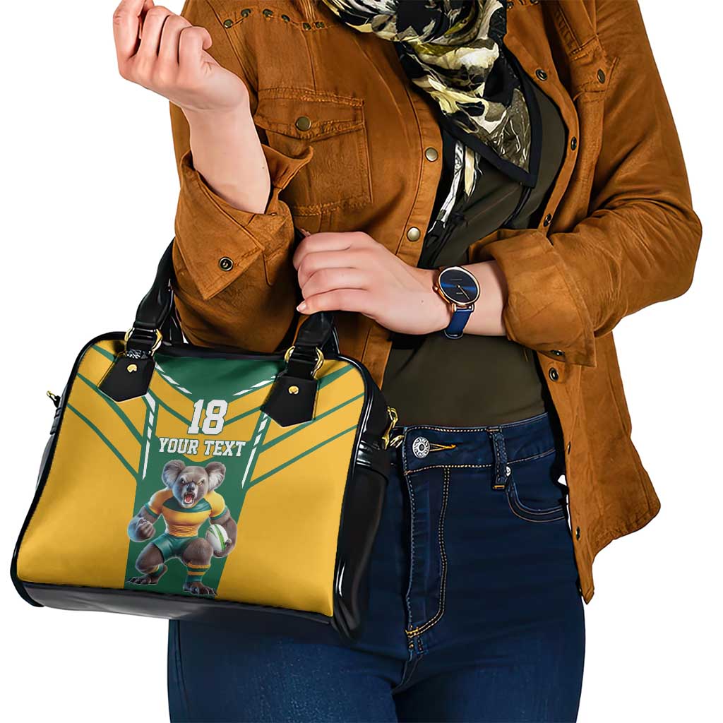Custom Australia Rugby Shoulder Handbag Koala Mascot Sporty Style LT18