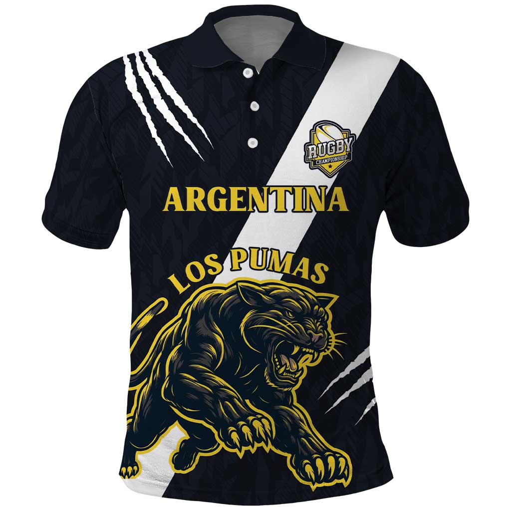 Custom Argentina Rugby Polo Shirt Pumas Mascot LT18