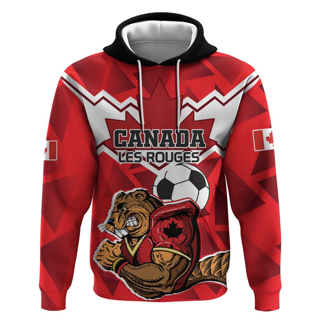 Custom Canada Football Hoodie Beavers Mascot LT18