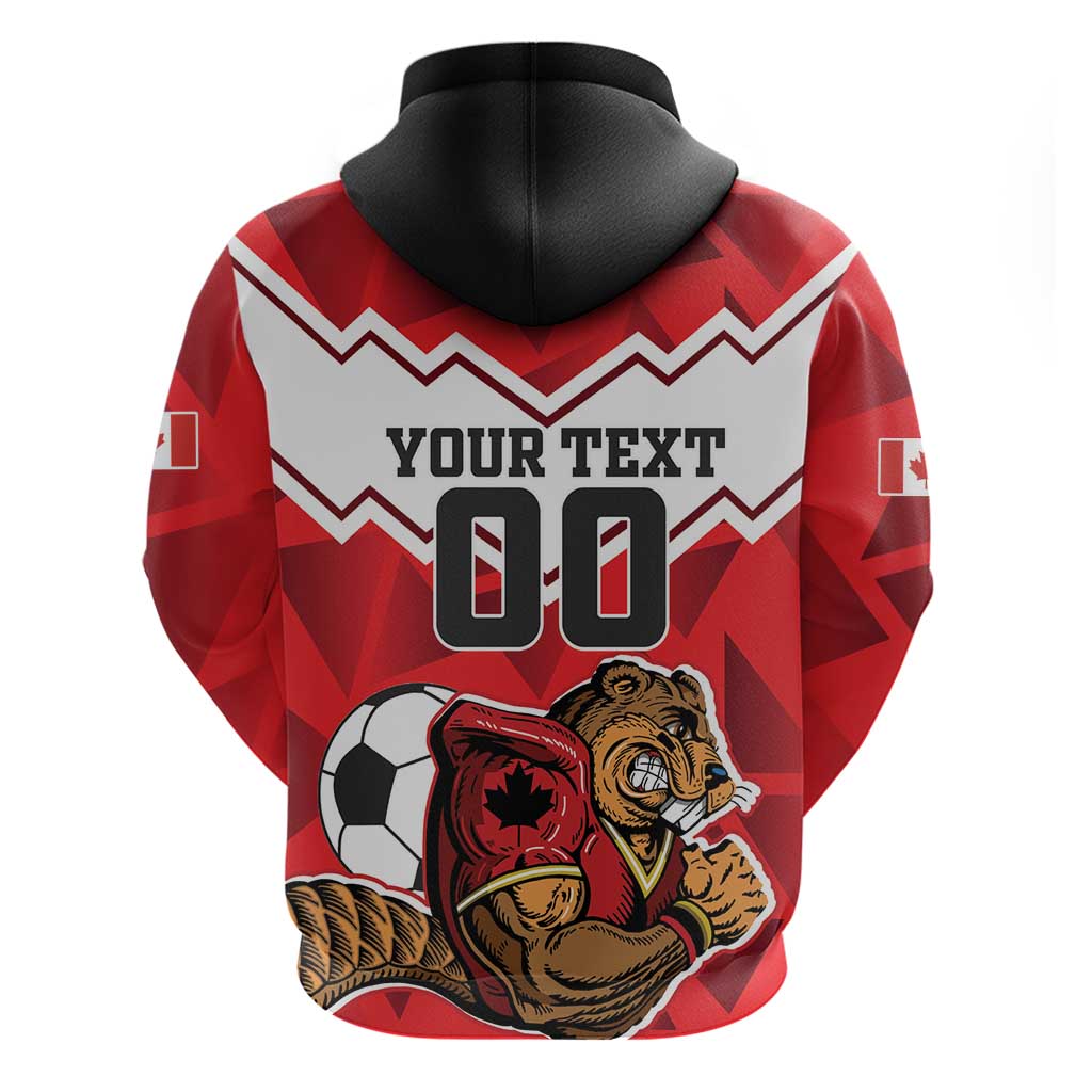 Custom Canada Football Hoodie Beavers Mascot LT18
