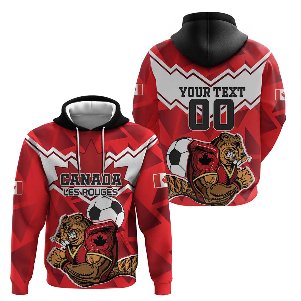 Custom Canada Football Hoodie Beavers Mascot LT18