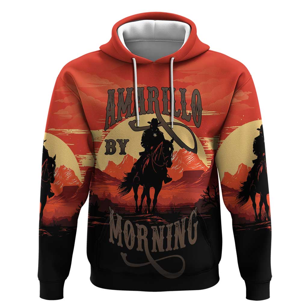 Rodeo Cowboy Hoodie Amarillo By Morning LT18