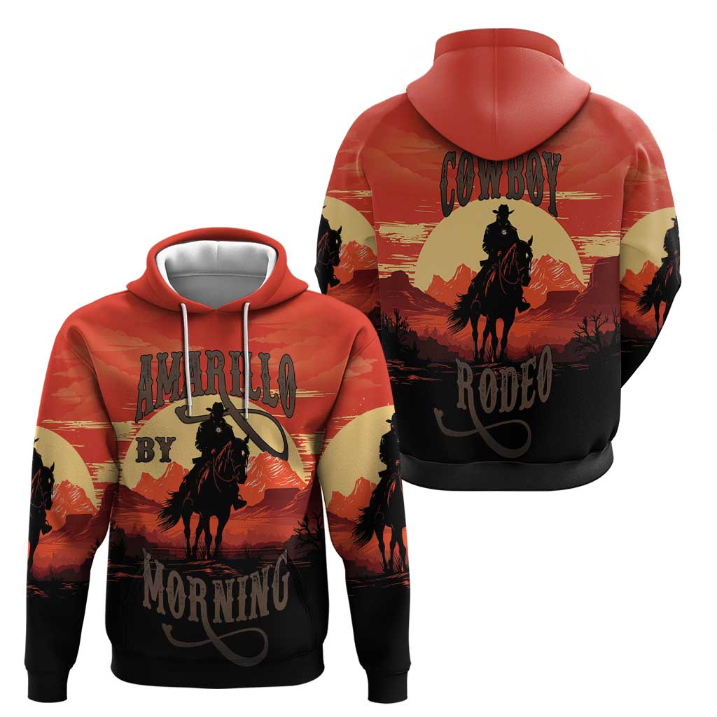 Rodeo Cowboy Hoodie Amarillo By Morning LT18