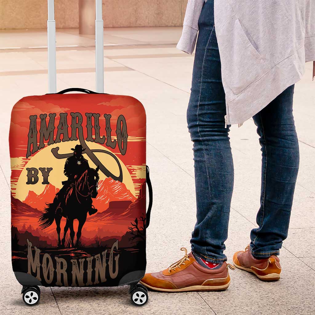 Rodeo Cowboy Luggage Cover Amarillo By Morning LT18