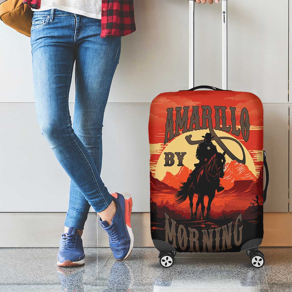 Rodeo Cowboy Luggage Cover Amarillo By Morning LT18