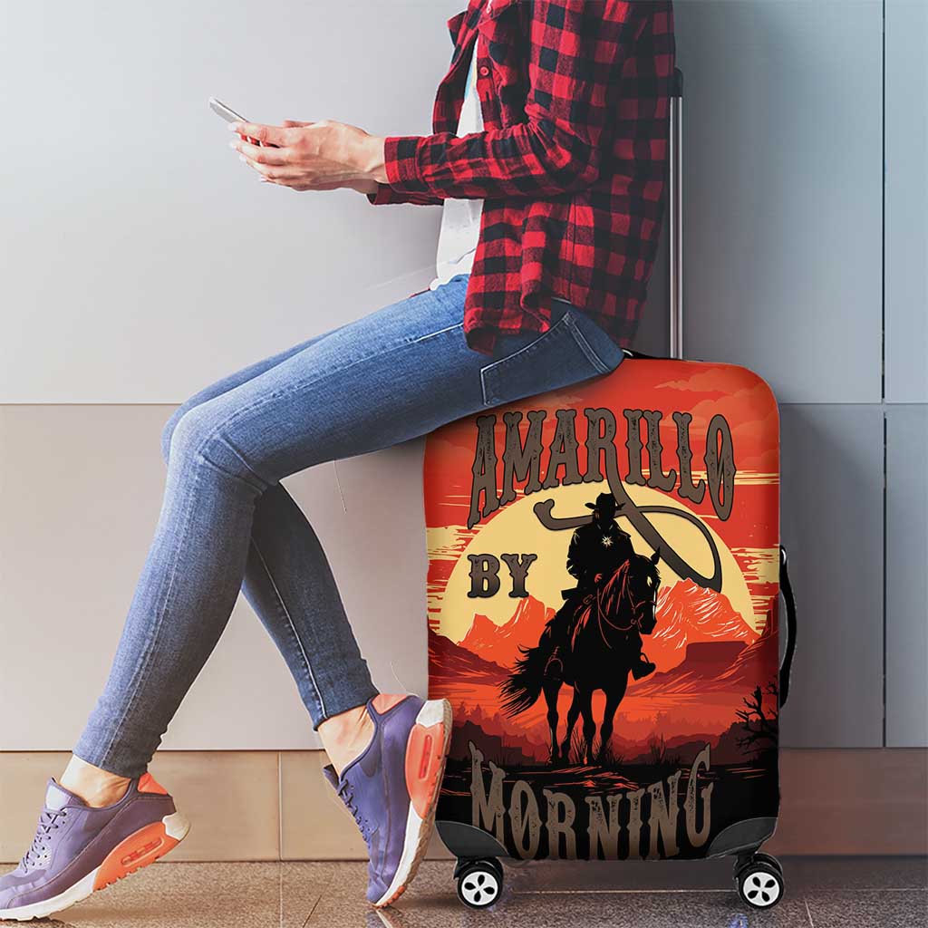 Rodeo Cowboy Luggage Cover Amarillo By Morning LT18