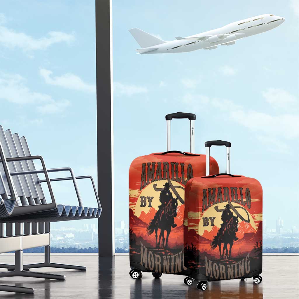 Rodeo Cowboy Luggage Cover Amarillo By Morning LT18