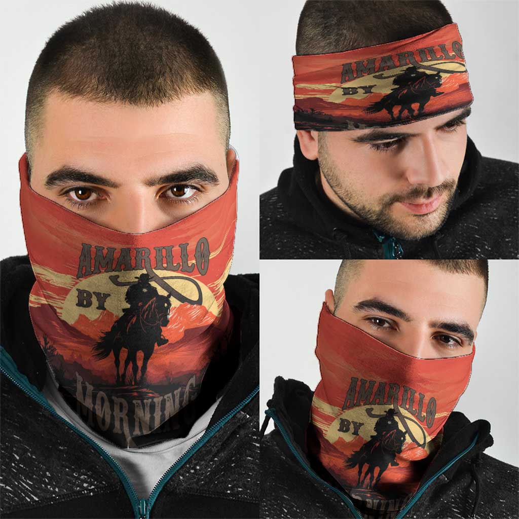Rodeo Cowboy Neck Gaiter Amarillo By Morning LT18