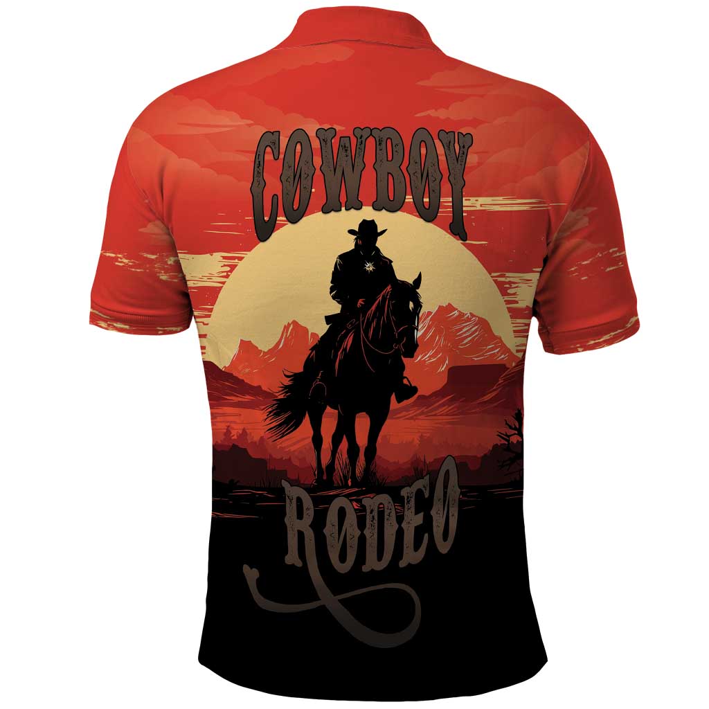 Rodeo Cowboy Polo Shirt Amarillo By Morning LT18