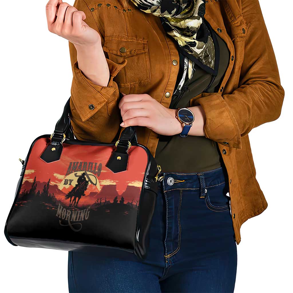 Rodeo Cowboy Shoulder Handbag Amarillo By Morning LT18