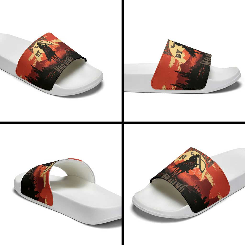 Rodeo Cowboy Slide Sandals Amarillo By Morning LT18