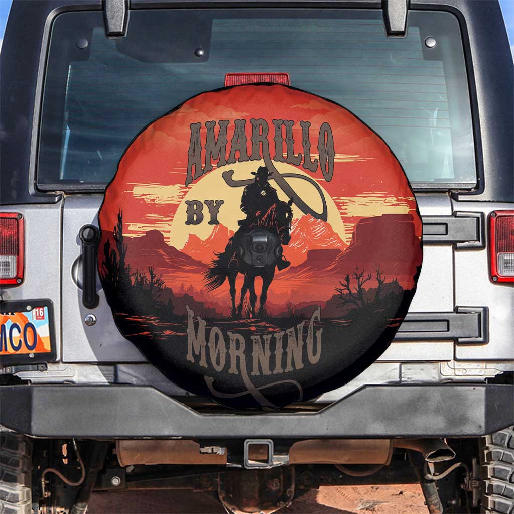 Rodeo Cowboy Spare Tire Cover Amarillo By Morning LT18
