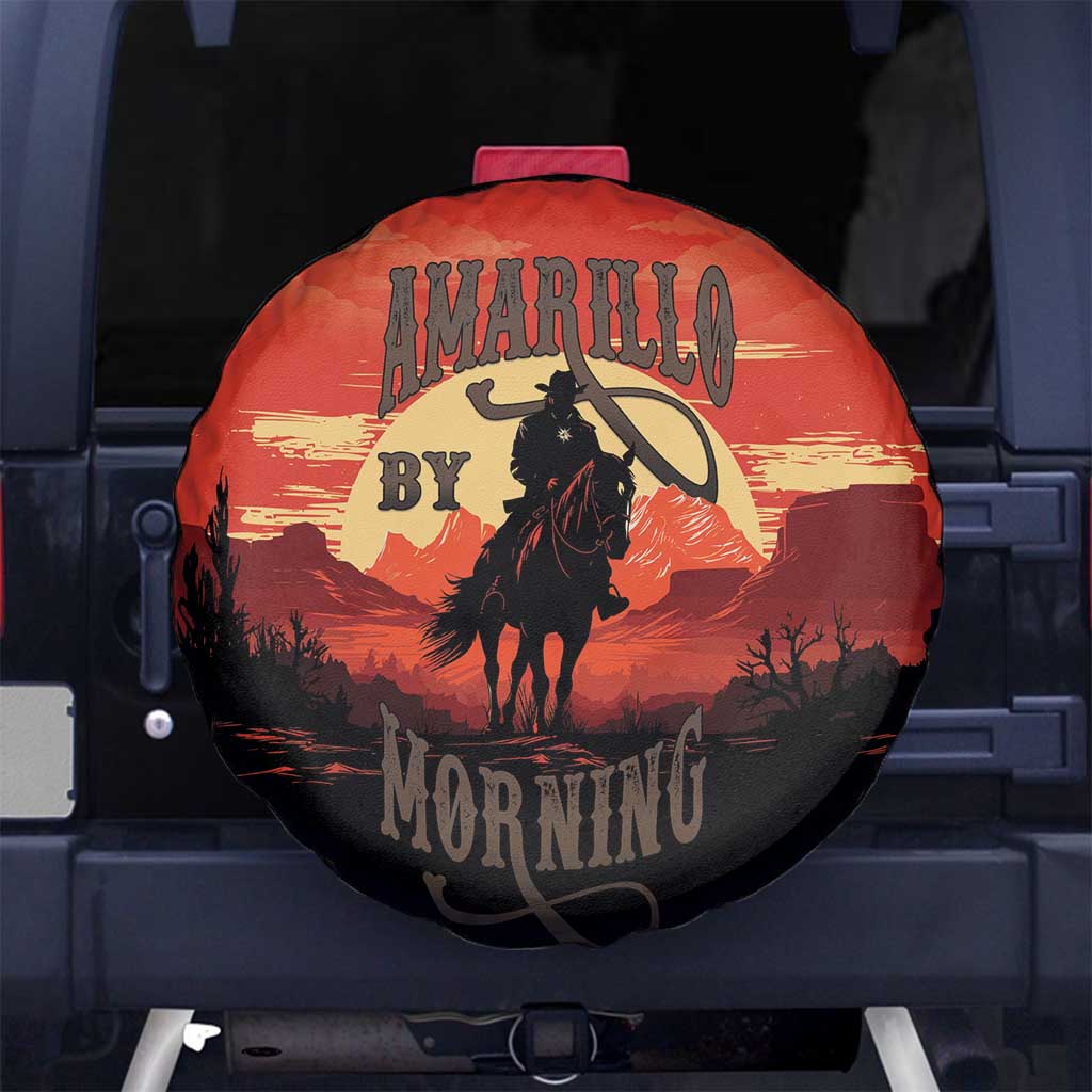 Rodeo Cowboy Spare Tire Cover Amarillo By Morning LT18