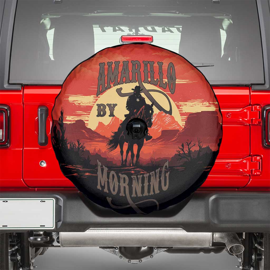 Rodeo Cowboy Spare Tire Cover Amarillo By Morning LT18