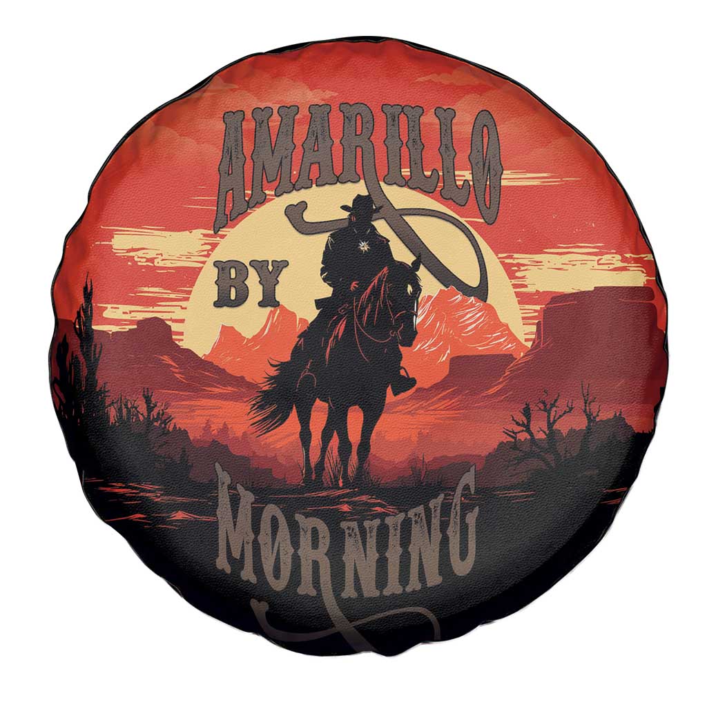 Rodeo Cowboy Spare Tire Cover Amarillo By Morning LT18