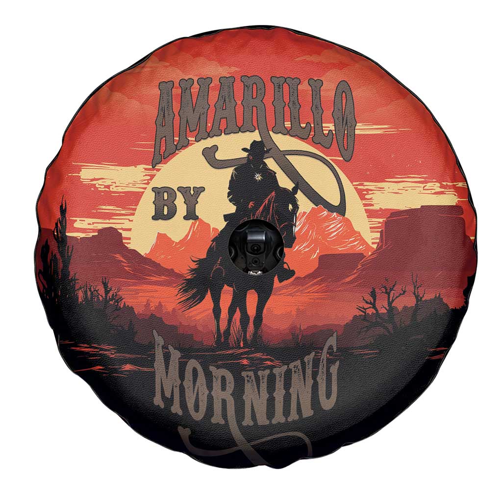 Rodeo Cowboy Spare Tire Cover Amarillo By Morning LT18