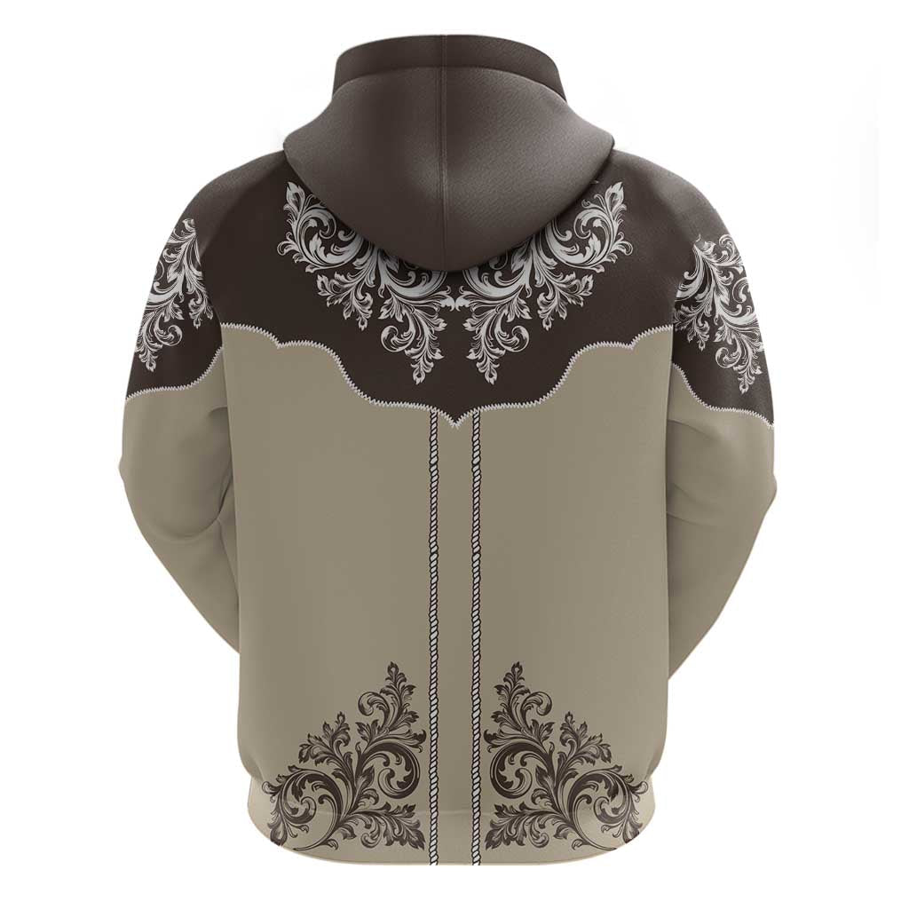 Vintage Western Cowboy Hoodie Brown Version LT18
