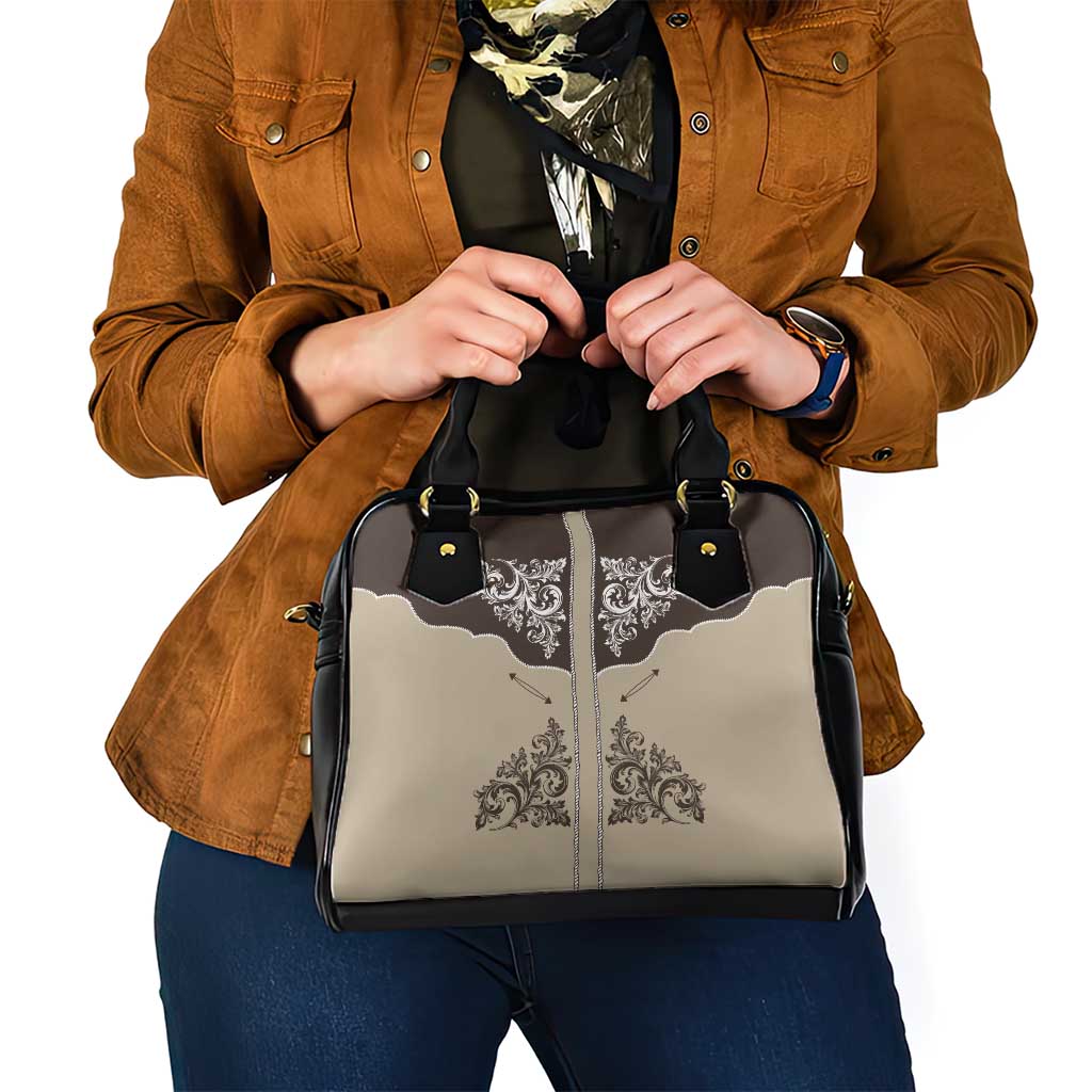 Vintage Western Cowboy Shoulder Handbag Brown Version LT18