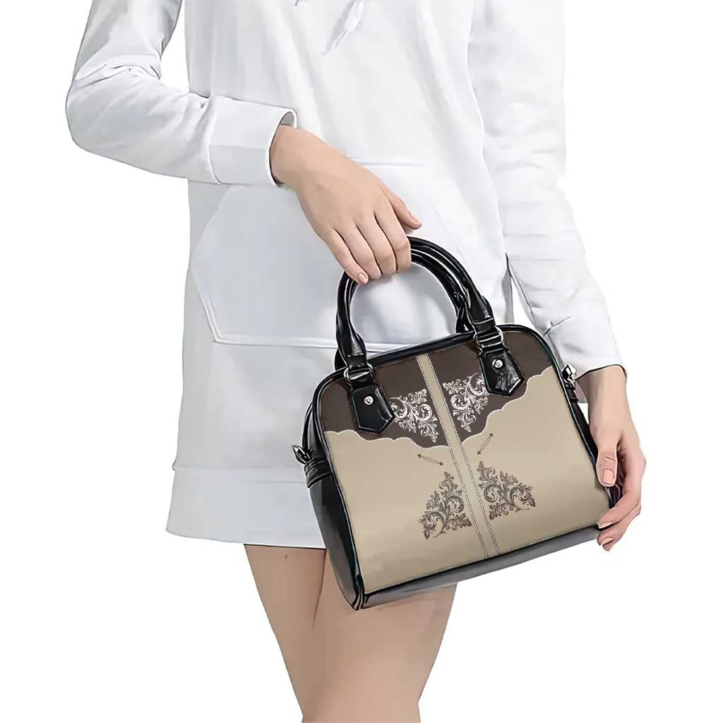 Vintage Western Cowboy Shoulder Handbag Brown Version LT18