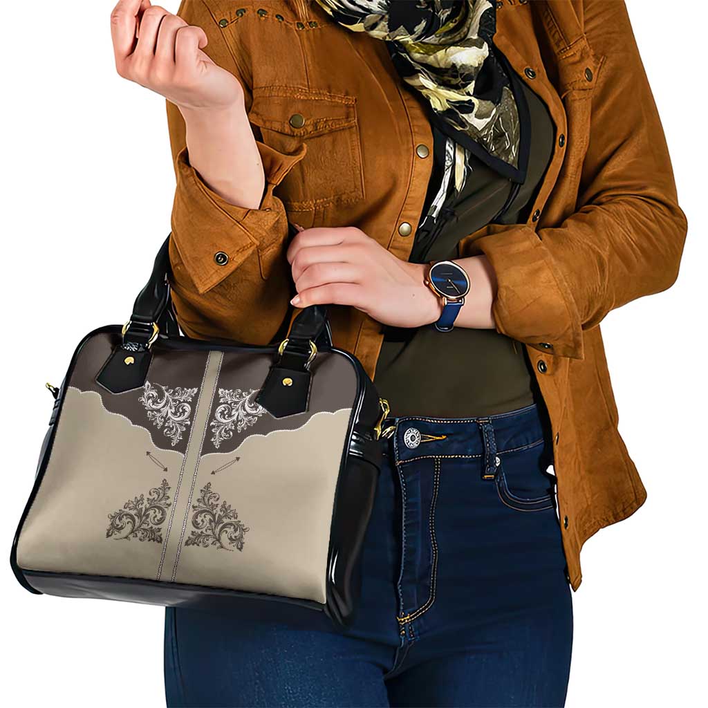 Vintage Western Cowboy Shoulder Handbag Brown Version LT18