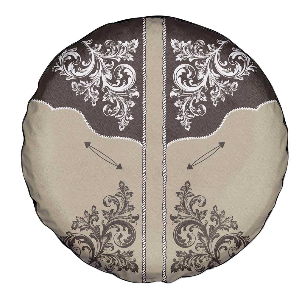 Vintage Western Cowboy Spare Tire Cover Brown Version LT18