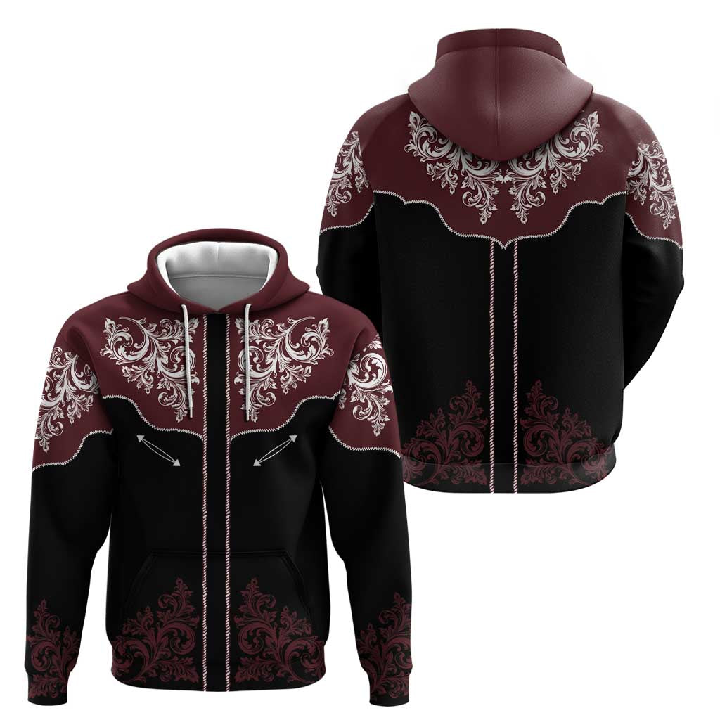 Vintage Western Cowboy Hoodie Black Version LT18