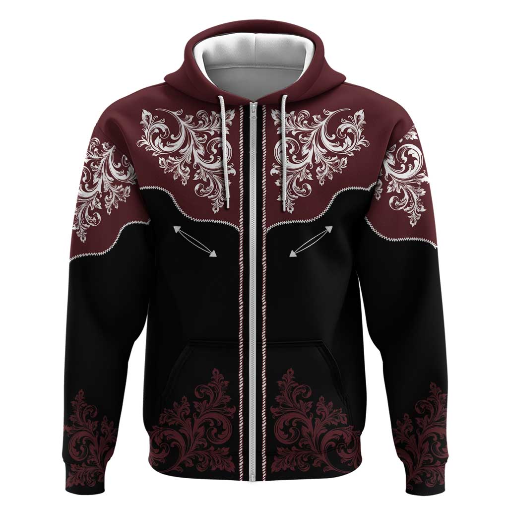 Vintage Western Cowboy Hoodie Black Version LT18