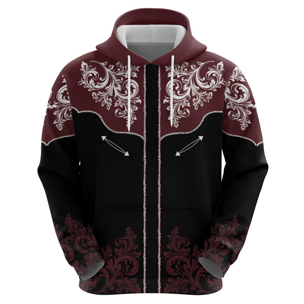 Vintage Western Cowboy Hoodie Black Version LT18