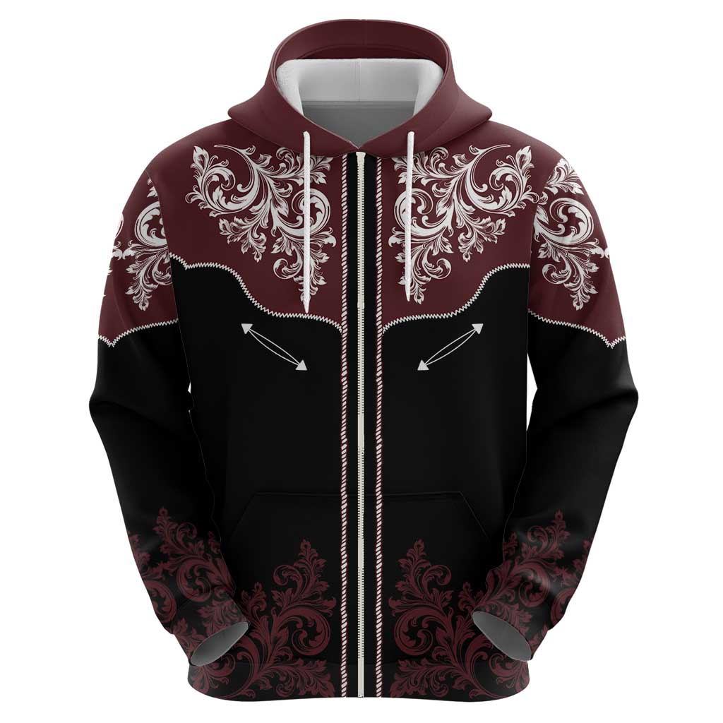 Vintage Western Cowboy Hoodie Black Version LT18