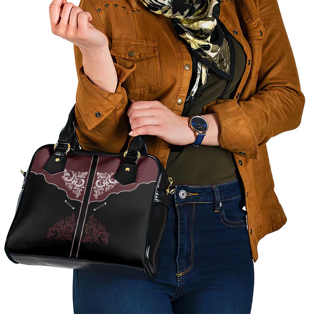 Vintage Western Cowboy Shoulder Handbag Black Version LT18