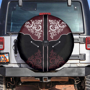 Vintage Western Cowboy Spare Tire Cover Black Version LT18