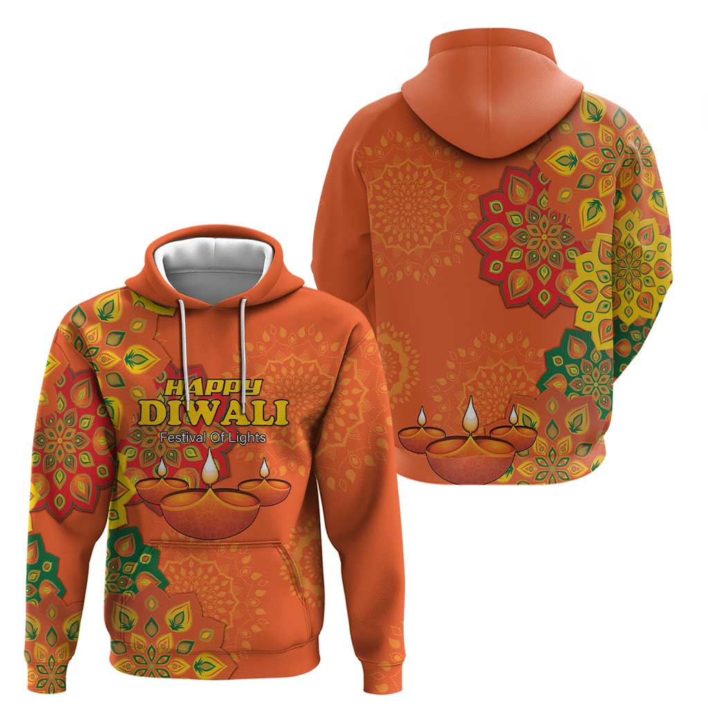 Happy Diwali India Hoodie With Rangoli Patterns LT18
