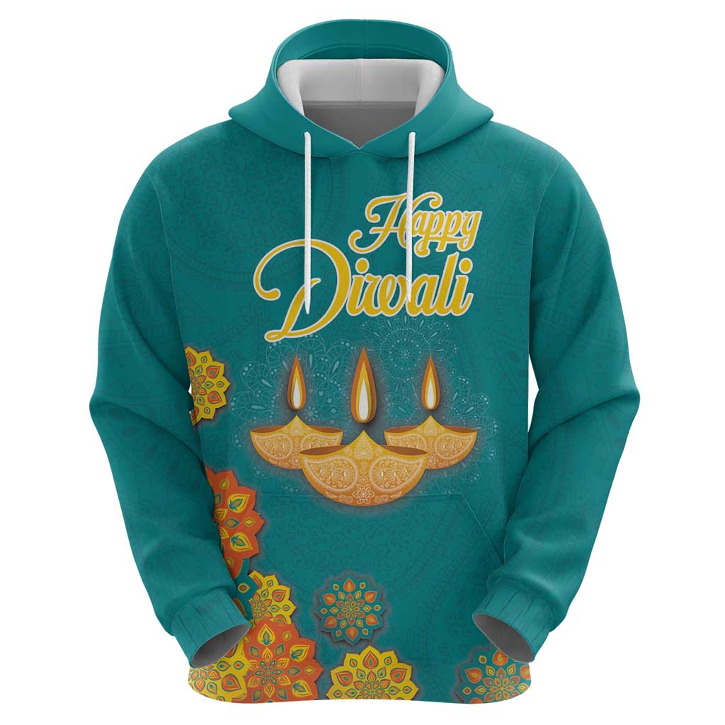 Personalized India Diwali Hoodie Festival Of Light With Diya LT18